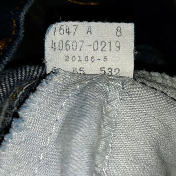 Mens Vintage 1985 Orange Tag Levi's 532 Jeans 33" x 30" Dark Wash‎ High Waist - Picture 7 of 7